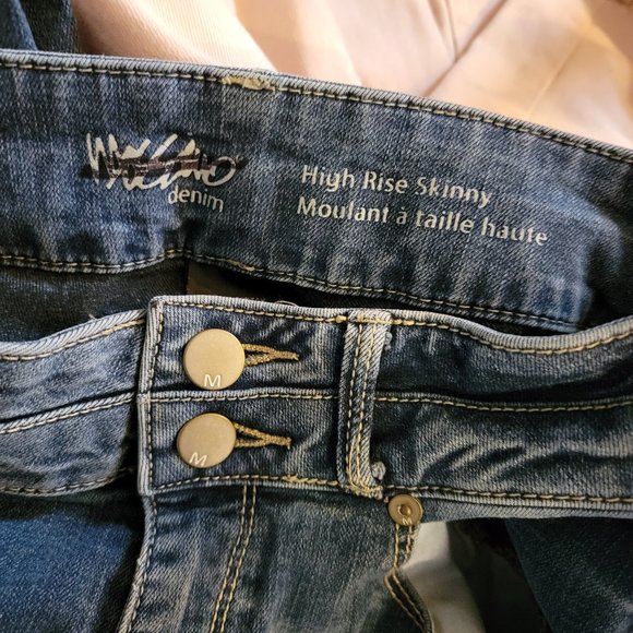 Mossimo High Rise Skinny Jeans Size 2 High Waisted - Picture 3 of 11